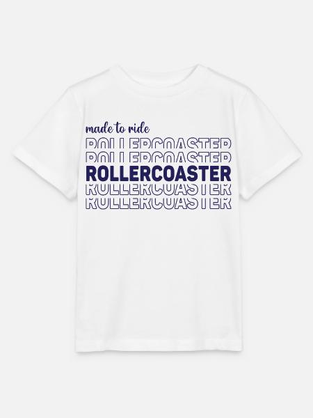 Made to ride rollercoaster - Stanley/Stella Kinder T-Shirt MINI CREATOR  - Weiß