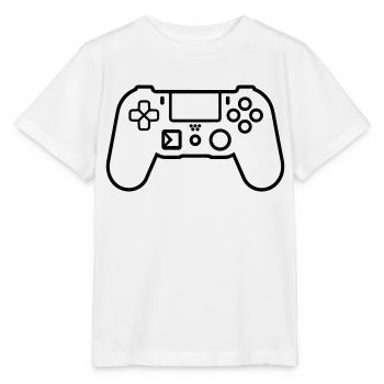 Videospiel-Controller - Stanley/Stella Kinder T-Shirt MINI CREATOR  - Weiß - Vorne - Maike (125cm)