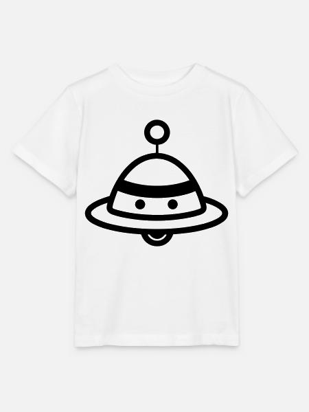 fliegende Untertasse - Stanley/Stella Kinder T-Shirt MINI CREATOR - Weiß