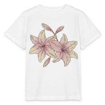 Fleurs de lys - T-shirt bio MINI CREATOR Stanley/Stella Enfant - blanc - Devant - Maike (125cm)