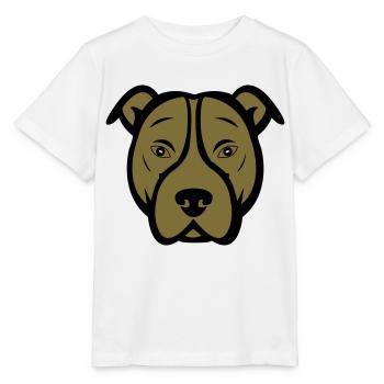 Chien - T-shirt bio MINI CREATOR Stanley/Stella Enfant - blanc - Devant - Maike (125cm)