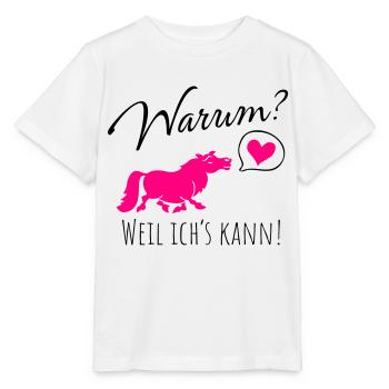 Warum? Weil ich's kann! - Stanley/Stella Kinder T-Shirt MINI CREATOR  - Weiß - Vorne - Maike (125cm)