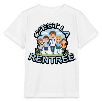 Rentrée Scolaire - T-shirt bio MINI CREATOR Stanley/Stella Enfant - blanc - Devant - Maike (125cm)