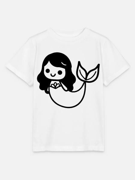 Meerjungfrau - Stanley/Stella Kinder T-Shirt MINI CREATOR - Weiß