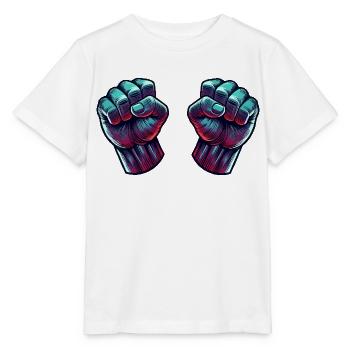 Faust Bande dessinée 2 - T-shirt bio MINI CREATOR Stanley/Stella Enfant - blanc - Devant - Maike (125cm)