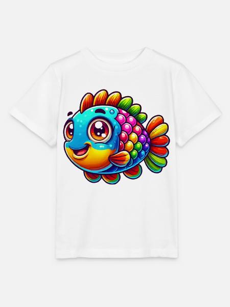 fisch 1 - Stanley/Stella Kinder T-Shirt MINI CREATOR - Weiß