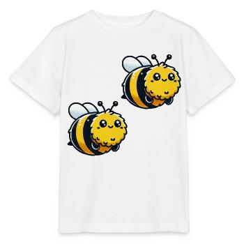 Bourdon Abeille 2 - T-shirt bio MINI CREATOR Stanley/Stella Enfant - blanc - Devant - Maike (125cm)