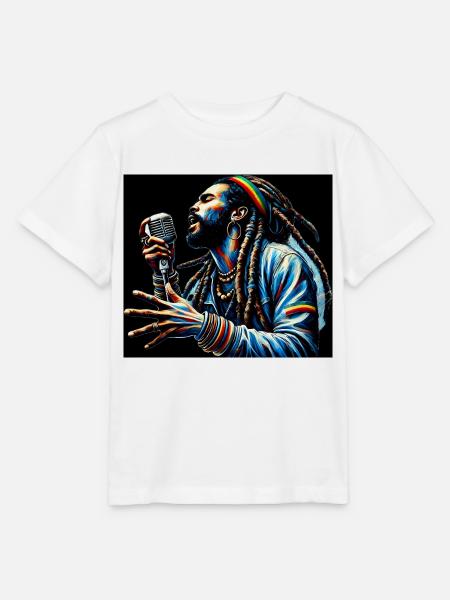 Dreadlock Vibes - Stanley/Stella Kinder T-Shirt MINI CREATOR - Weiß