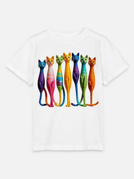 Cat - Stanley/Stella Kinder T-Shirt MINI CREATOR - Weiß