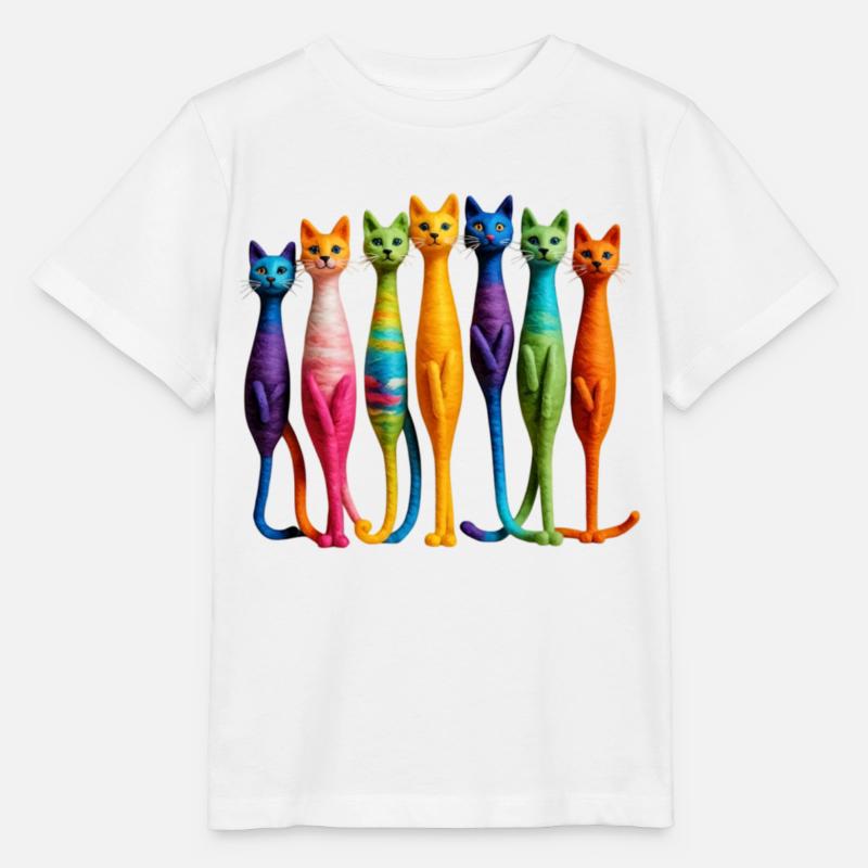 Cat - Stanley/Stella Kinder T-Shirt MINI CREATOR  - Weiß