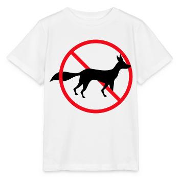 No Fox Allowed Sign No Zone Notice - Stanley/Stella MINI CREATOR Kids’ T-Shirt - white - Front - Maike (125cm)