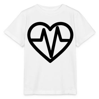 battement de coeur - T-shirt bio MINI CREATOR Stanley/Stella Enfant - blanc - Devant - Maike (125cm)