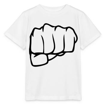 poing - T-shirt bio MINI CREATOR Stanley/Stella Enfant - blanc - Devant - Maike (125cm)