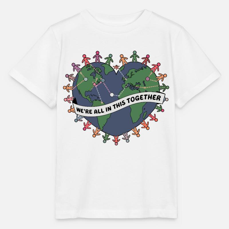Wir sitzen alle im selben Boot - Global Unity - Stanley/Stella Kinder T-Shirt MINI CREATOR  - Weiß