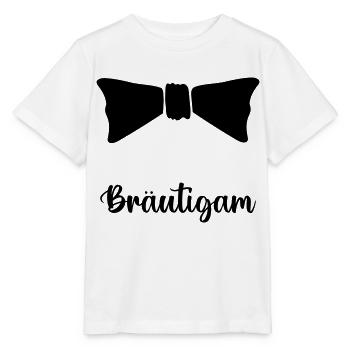 noeud papillon marié - T-shirt bio MINI CREATOR Stanley/Stella Enfant - blanc - Devant - Maike (125cm)