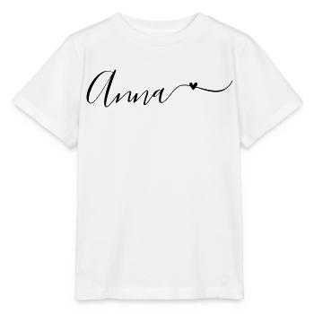 Anna Name Vorname Dekorativ - Stanley/Stella Kinder T-Shirt MINI CREATOR  - Weiß - Vorne - Maike (125cm)