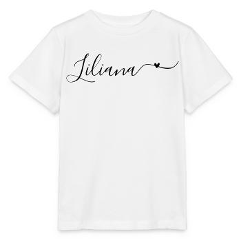 Liliana Prénom Décoratif - T-shirt bio MINI CREATOR Stanley/Stella Enfant - blanc - Devant - Maike (125cm)