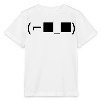 Lunettes de soleil Émoticon (⌐■_■) Accepte - T-shirt bio MINI CREATOR Stanley/Stella Enfant - blanc - Devant - Maike (125cm)
