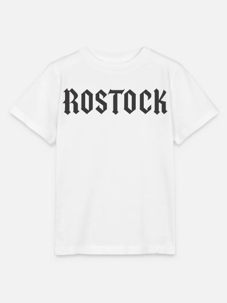 Rostock Fraktur - Stanley/Stella Kinder T-Shirt MINI CREATOR - Weiß