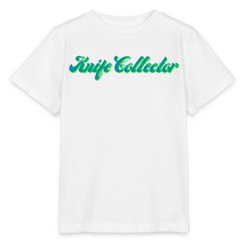 Knife Collector Gradient Script - Stanley/Stella MINI CREATOR Kids’ T-Shirt - white - Front - Maike (125cm)