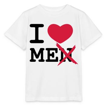 I Love Men - Stanley/Stella Kinder T-Shirt MINI CREATOR  - Weiß - Vorne - Maike (125cm)