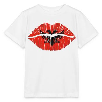 Kuss Albanien - Stanley/Stella Kinder T-Shirt MINI CREATOR  - Weiß - Vorne - Maike (125cm)