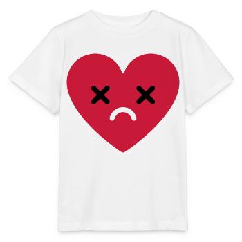 trauriges Herz emoji - Stanley/Stella Kinder T-Shirt MINI CREATOR  - Weiß - Vorne - Maike (125cm)