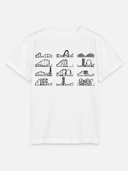 Rollercoaster Love - Stanley/Stella Kinder T-Shirt MINI CREATOR - Weiß