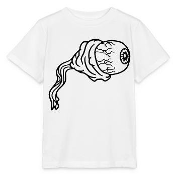 auge ausgerissen sehen zombie tot gestorben biohaz - Stanley/Stella Kinder T-Shirt MINI CREATOR  - Weiß - Vorne - Maike (125cm)