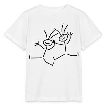 Two Friends - Stanley/Stella MINI CREATOR Kids’ T-Shirt - white - Front - Maike (125cm)