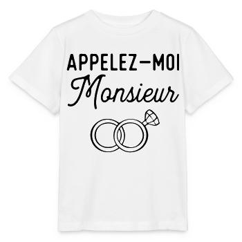 Appelez moi monsieur evg - T-shirt bio MINI CREATOR Stanley/Stella Enfant - blanc - Devant - Maike (125cm)
