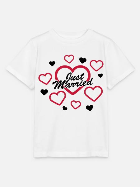 Just Married Design - Stanley/Stella Kinder T-Shirt MINI CREATOR - Weiß