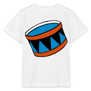 drums - Trommel - Stanley/Stella Kinder T-Shirt MINI CREATOR  - Weiß - Vorne - Maike (125cm)