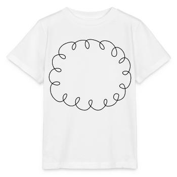 Squiggle Sprechblase - Stanley/Stella Kinder T-Shirt MINI CREATOR  - Weiß - Vorne - Maike (125cm)