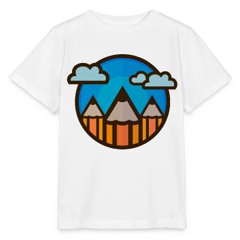 Stifte Landschaft 01 - Stanley/Stella Kinder T-Shirt MINI CREATOR  - Weiß - Vorne - Maike (125cm)