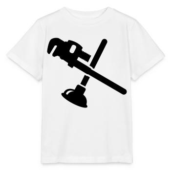 Klempner - Stanley/Stella Kinder T-Shirt MINI CREATOR  - Weiß - Vorne - Maike (125cm)