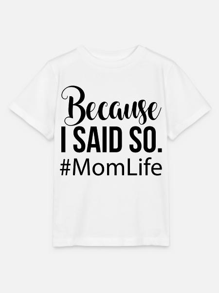 Mom Life - Koszulka dziecięca Stanley/Stella MINI CREATOR  - biały