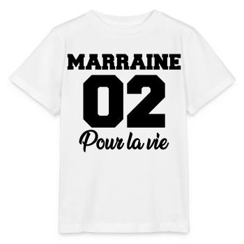 marraine 02 pour la vie - Stanley/Stella MINI CREATOR Kids’ T-Shirt - white - Front - Maike (125cm)