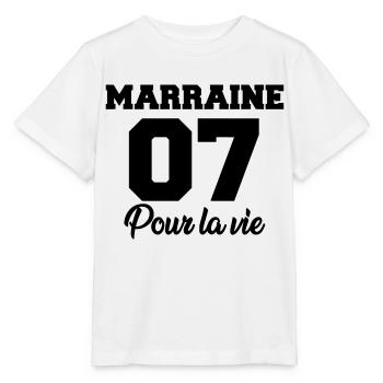 marraine 07 pour la vie - Stanley/Stella MINI CREATOR Kids’ T-Shirt - white - Front - Maike (125cm)