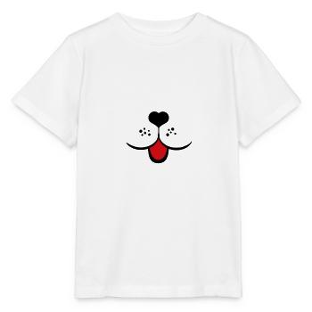 Dog Face Dogs Snout Tongue Heart Dog Nose - Stanley/Stella MINI CREATOR Kids’ T-Shirt - white - Front - Maike (125cm)