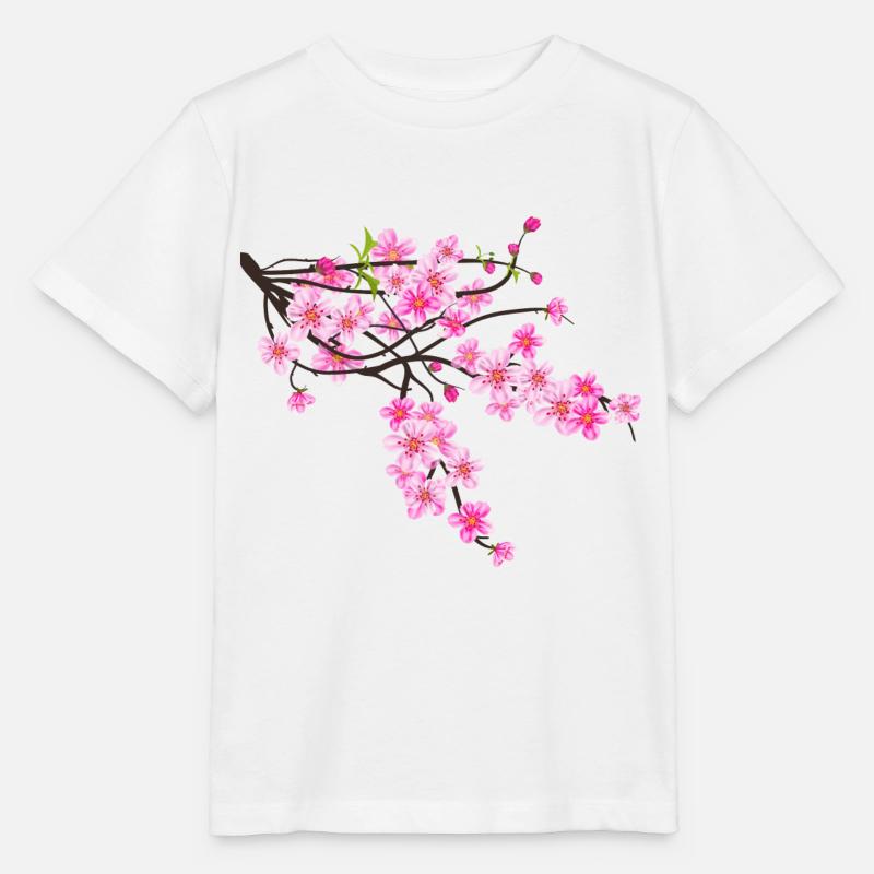 Fleur de Sakura - T-shirt bio MINI CREATOR Stanley/Stella Enfant - blanc