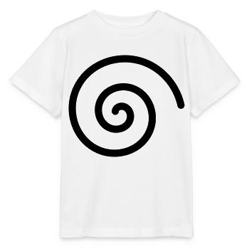 Schwarze Spirale - Stanley/Stella Kinder T-Shirt MINI CREATOR  - Weiß - Vorne - Maike (125cm)