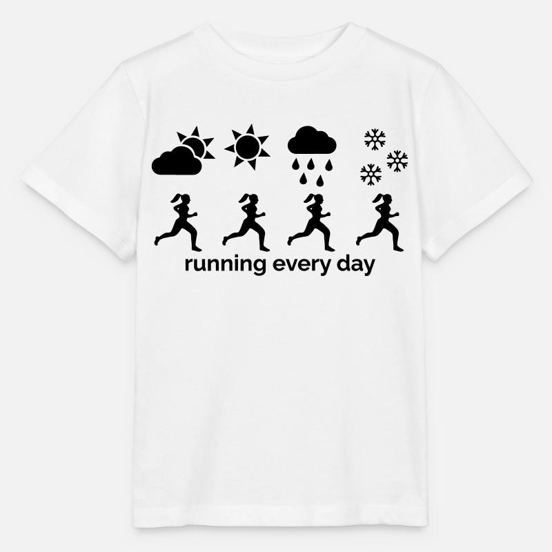Courir tous les jours - T-shirt bio MINI CREATOR Stanley/Stella Enfant - blanc