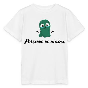 Personne ne m'aime - T-shirt bio MINI CREATOR Stanley/Stella Enfant - blanc - Devant - Maike (125cm)