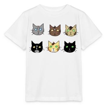 cats, chats, comme Warrior - T-shirt bio MINI CREATOR Stanley/Stella Enfant - blanc - Devant - Maike (125cm)