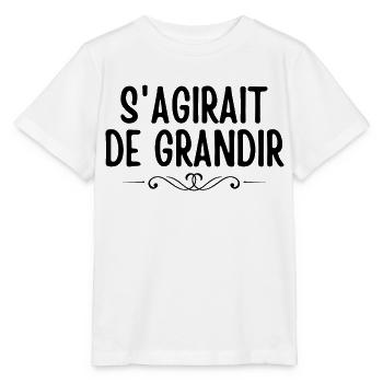 s'agirait de grandir - T-shirt bio MINI CREATOR Stanley/Stella Enfant - blanc - Devant - Maike (125cm)