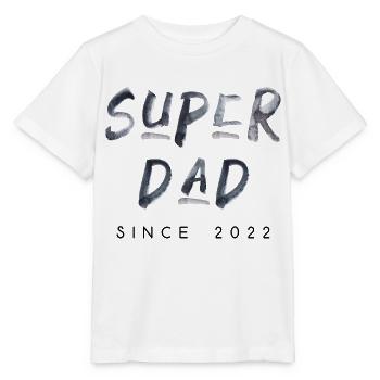 Superdad since 2022 Schrift geburt Vater Spruch - Stanley/Stella Kinder T-Shirt MINI CREATOR  - Weiß - Vorne - Maike (125cm)