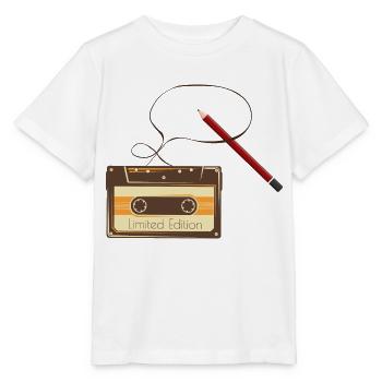 Cassette - T-shirt bio MINI CREATOR Stanley/Stella Enfant - blanc - Devant - Maike (125cm)