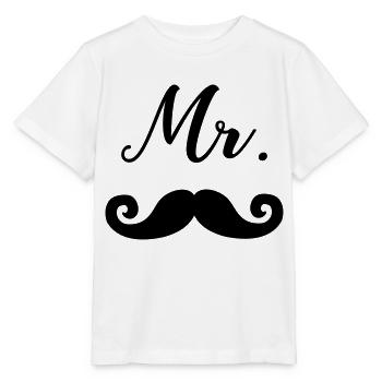 M. Moustache - T-shirt bio MINI CREATOR Stanley/Stella Enfant - blanc - Devant - Maike (125cm)