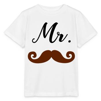M. Moustache - T-shirt bio MINI CREATOR Stanley/Stella Enfant - blanc - Devant - Maike (125cm)